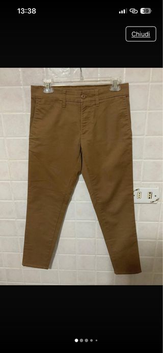 Pantalone chino color sabbia per uomo Carhartt