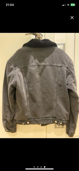 Chaqueta vaquera Schott forro borreguito gris