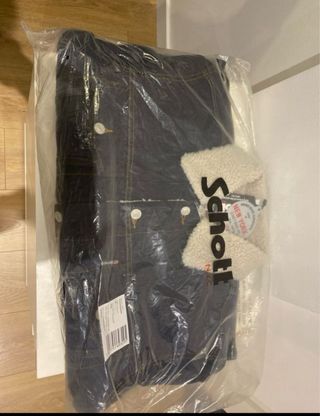 Chaqueta vaquera Schott forro borreguito gris