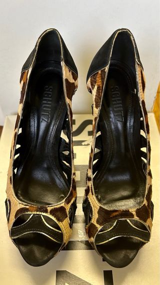 Schutz Décolleté Tacco Alto Pelle Cavallino