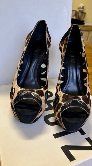 Schutz Décolleté Tacco Alto Pelle Cavallino