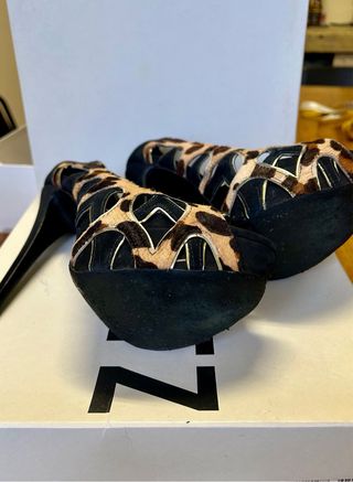 Schutz Décolleté Tacco Alto Pelle Cavallino