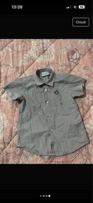 Camicia bambino a fantasia