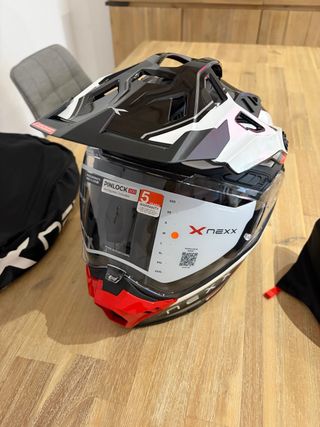 Casco Nexx X.Rally Carbon Raid Blanco/Rojo