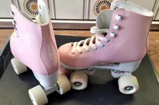 Patines 4 ruedas rosas Oxelo.