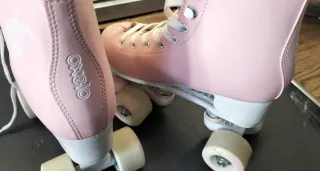 Patines 4 ruedas rosas Oxelo.