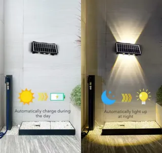 Lámpara Solar 8 LED Exterior