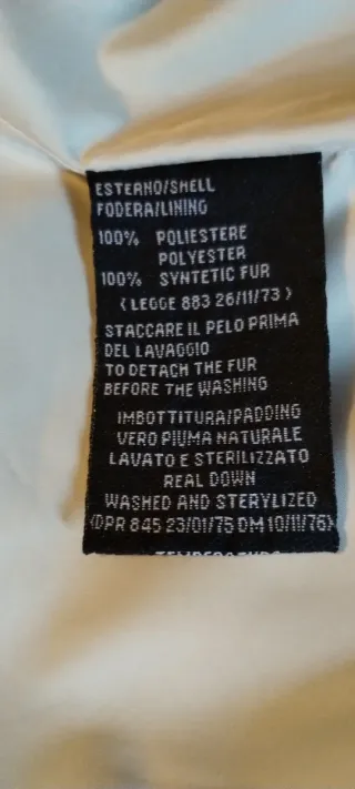 Giubbotto donna piuma naturale