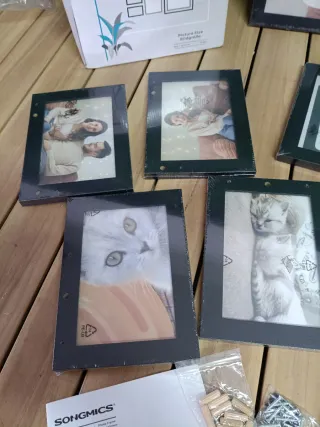 SONGMICS Collage de Marcos de Fotos, 10 Marcos