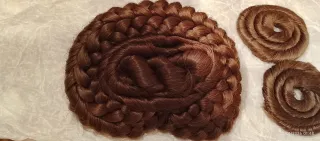 Moños Fallera Marrones