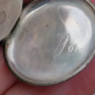 Reloj de bolsillo antiguo 1880/plata. Pieza rara..