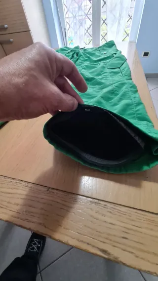 Pantaloni Snowboard Uomo Taglia L Verde