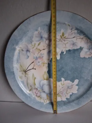 Lote 4 Platos Vintage Ce Florales