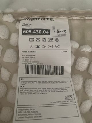 4 Copricuscini Ikea 50x50 Svartoppel