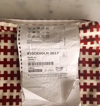 4 Copricuscini Ikea 50x50 Svartoppel