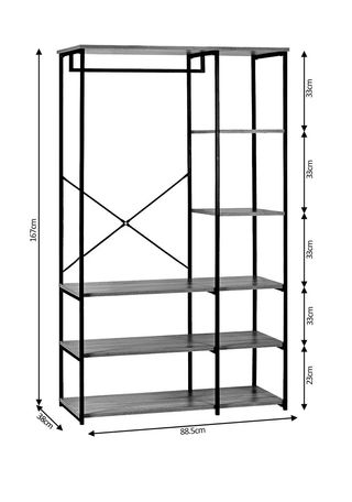 ESTANTERIA CON COLGADOR