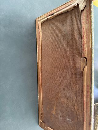 Cuadro floral pintado al óleo