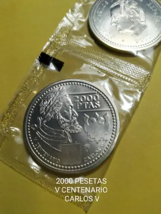 Lote 18 Monedas 2000 Ptas Plata