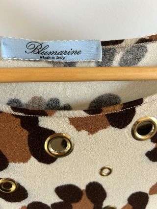 Vestido de punto con estampado animal