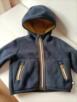 K-way Giacca Pile Blu Taglia 4 Anni