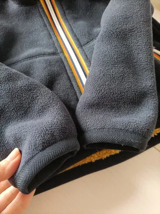 K-way Giacca Pile Blu Taglia 4 Anni