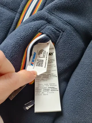 K-way Giacca Pile Blu Taglia 4 Anni