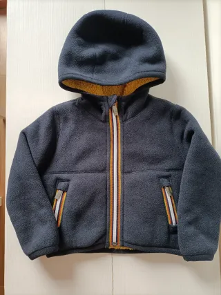 K-way Giacca Pile Blu Taglia 4 Anni