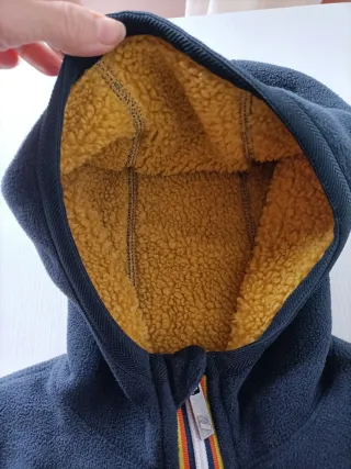 K-way Giacca Pile Blu Taglia 4 Anni