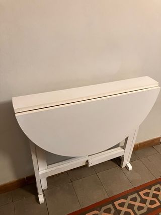 Mesa plegable redonda vintage