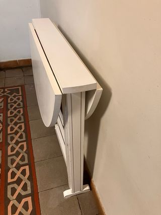 Mesa plegable redonda vintage