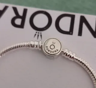 Pulsera Pandora Plata y Circonitas Azules