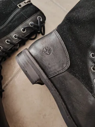 Stivaletti Timberland neri pelle e camoscio