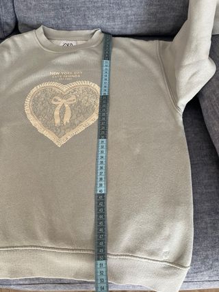 Sudadera Zara Niña Talla 11-12 años 152 cm Gris