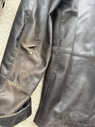 Chaqueta de piel Canali hombre marrón