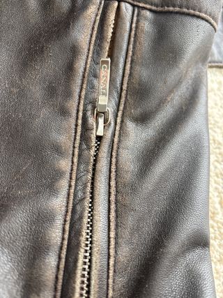 Chaqueta de piel Canali hombre marrón