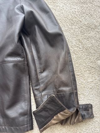 Chaqueta de piel Canali hombre marrón