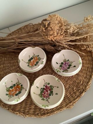 4 Ceniceros Pequeños Florales