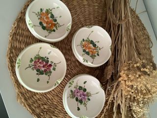 4 Ceniceros Pequeños Florales