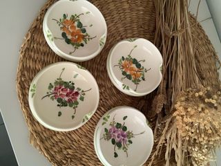 4 Ceniceros Pequeños Florales