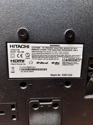 Televisión Hitachi 32 pulgadas