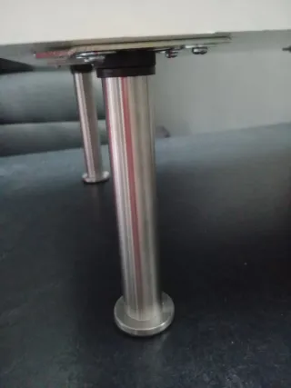 Mesa auxiliar patas metal desmontables