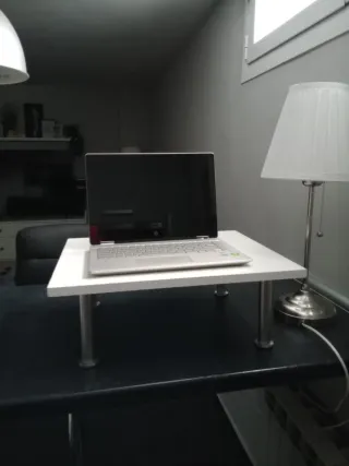 Mesa auxiliar patas metal desmontables