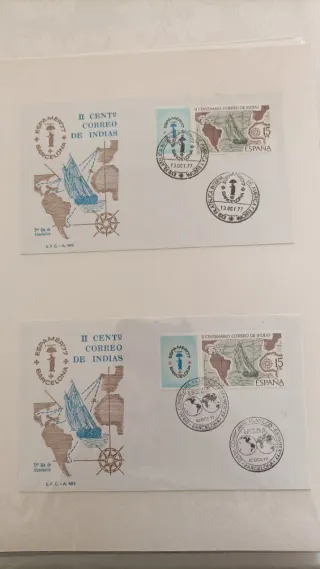 Lote de 2 sobres primer día Filatelia-2001 y Juan