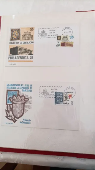 Lote de 2 sobres primer día Filatelia-2001 y Juan