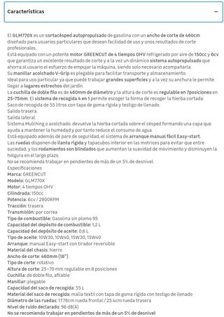 Cortacésped Greencut