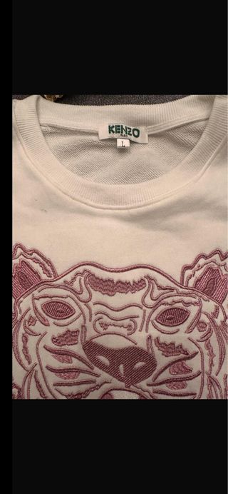 Sudadera Kenzo Tigre Rosa Talla L