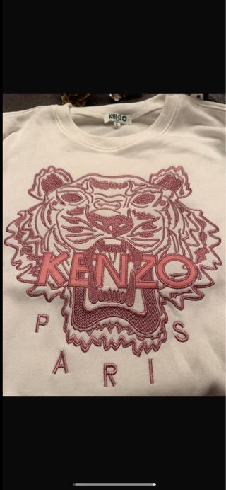 Sudadera Kenzo Tigre Rosa Talla L