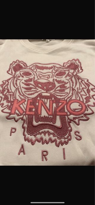 Sudadera Kenzo Tigre Rosa Talla L