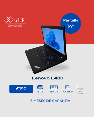 LENOVO L480 i5| 16GB RAM | 256GB SSD