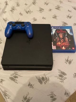 Console PS4 + Controller Blu + Gioco The Quarry